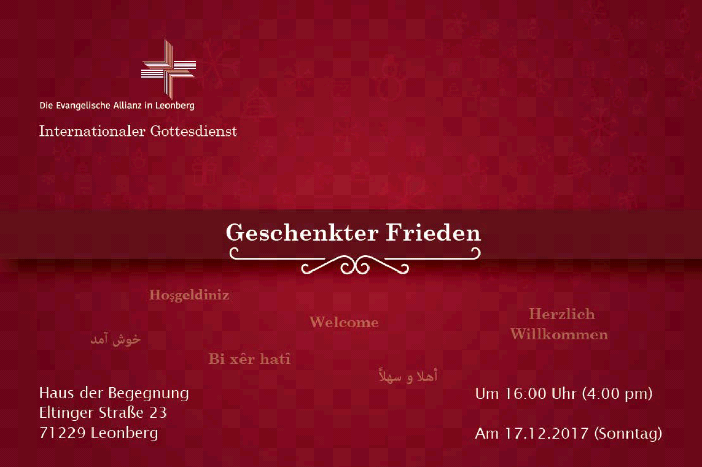 Internationaler Gottesdienst International Church Service