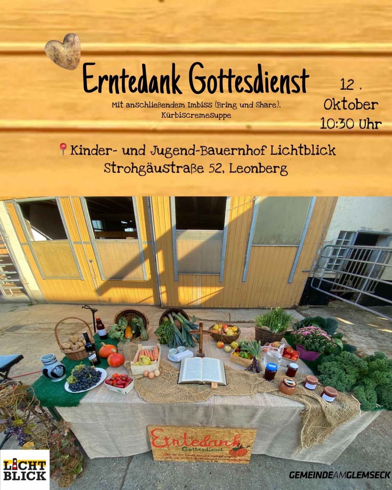 Erntedankgottesdienst mit Sebastian Soiné